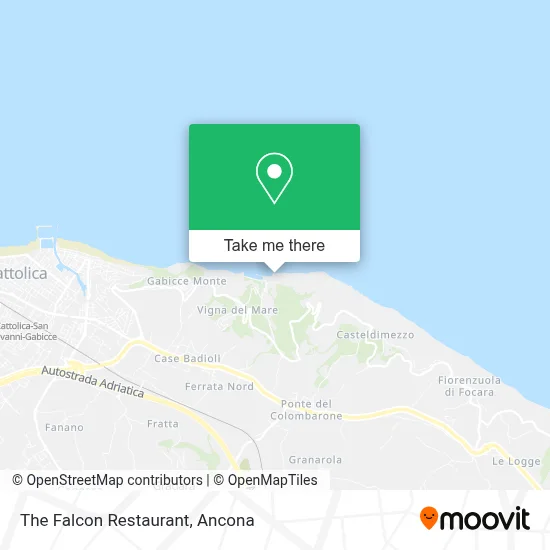 The Falcon Restaurant map