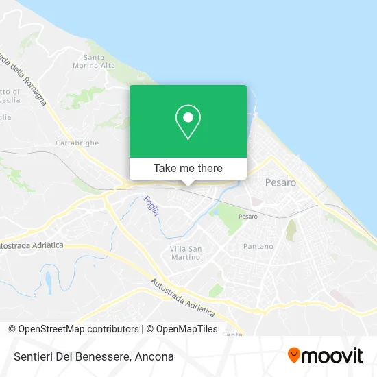 Sentieri Del Benessere map