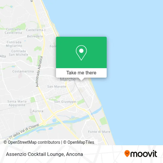 Assenzio Cocktail Lounge map