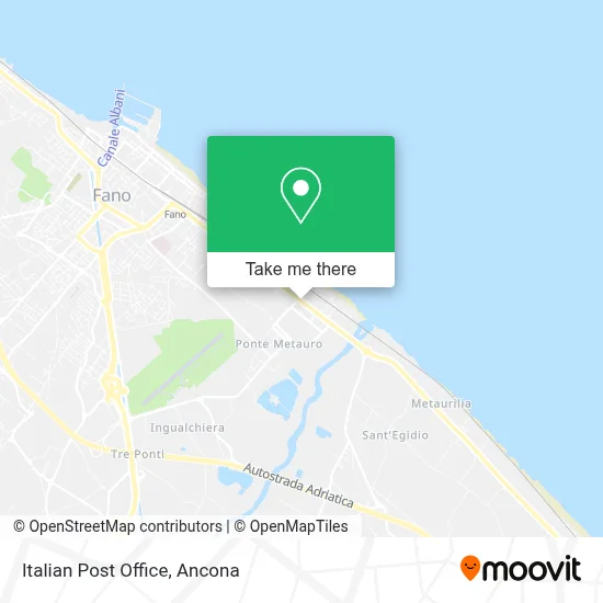 Italian Post Office map