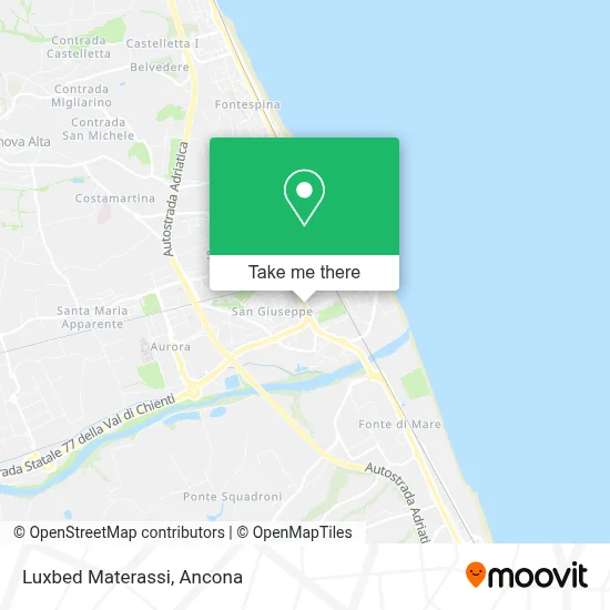 Luxbed Materassi map