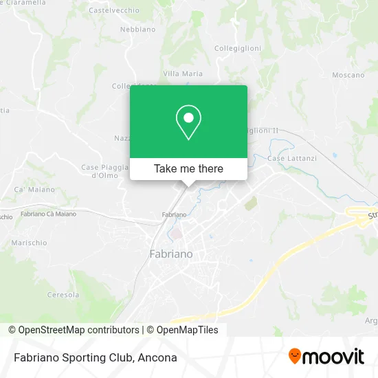Fabriano Sporting Club map