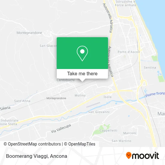 Boomerang Viaggi map