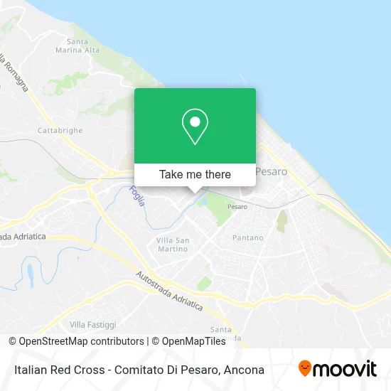 Italian Red Cross - Comitato Di Pesaro map