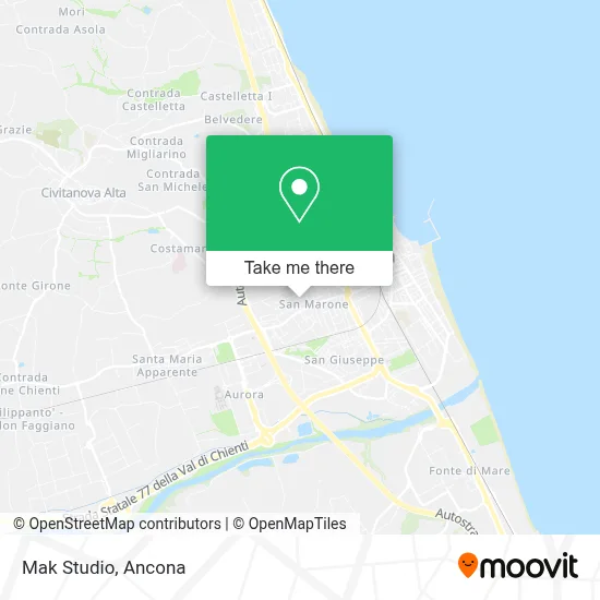 Mak Studio map
