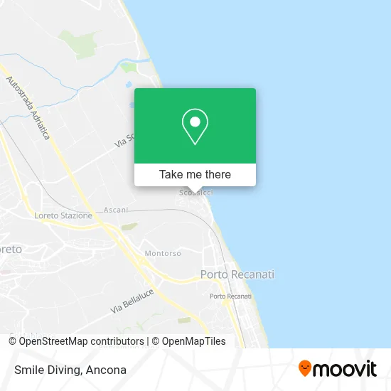 Smile Diving map