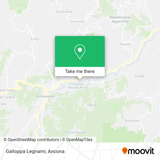Galloppa Legnami map