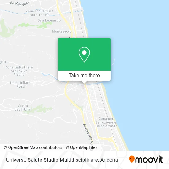 Universo Salute Studio Multidisciplinare map