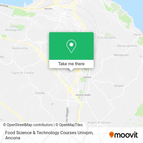 Food Science & Technology Courses Univpm map