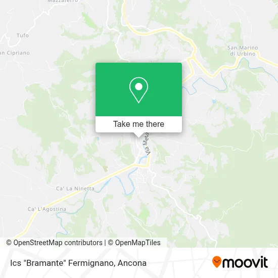 Ics "Bramante" Fermignano map