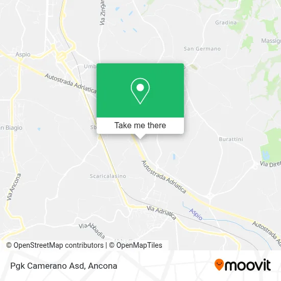 Pgk Camerano Asd map