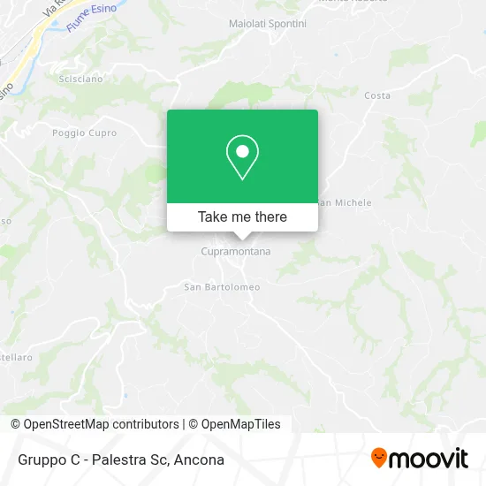 Gruppo C - Palestra Sc map