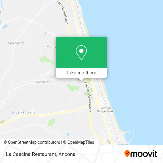 La Cascina Restaurant map