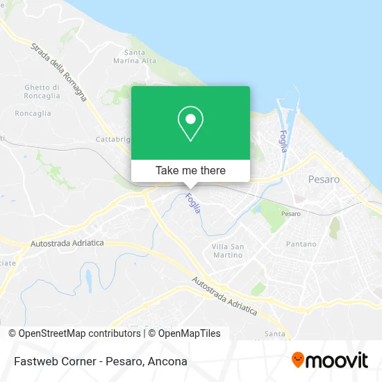 Fastweb Corner - Pesaro map