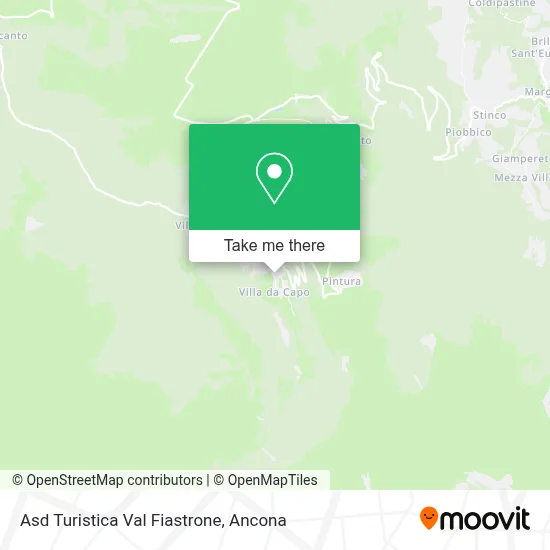 Asd Turistica Val Fiastrone map