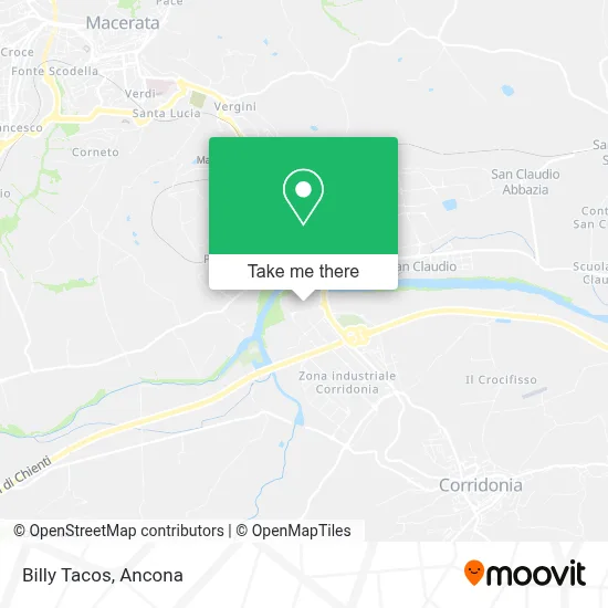 Billy Tacos map