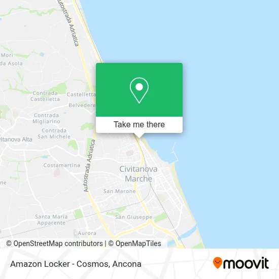 Amazon Locker - Cosmos map