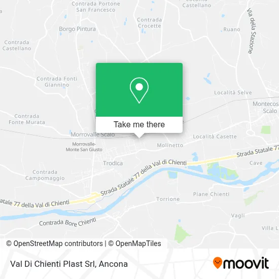 Val Di Chienti Plast Srl map