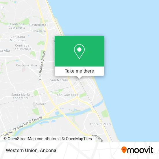 Western Union map