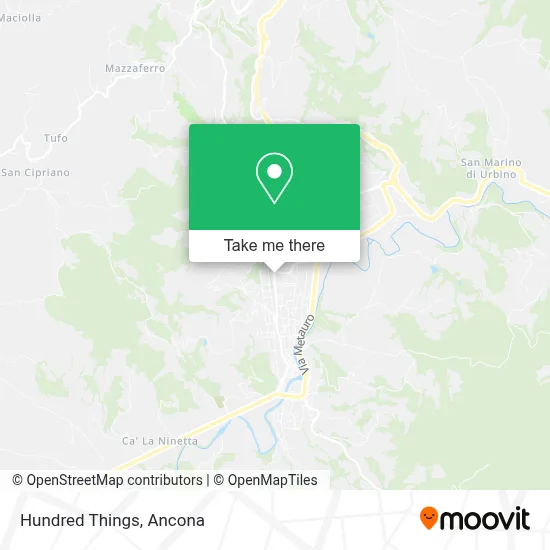Hundred Things map