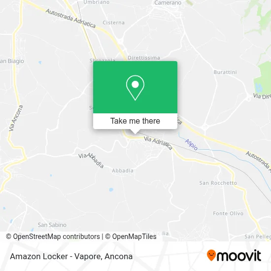 Amazon Locker - Vapore map