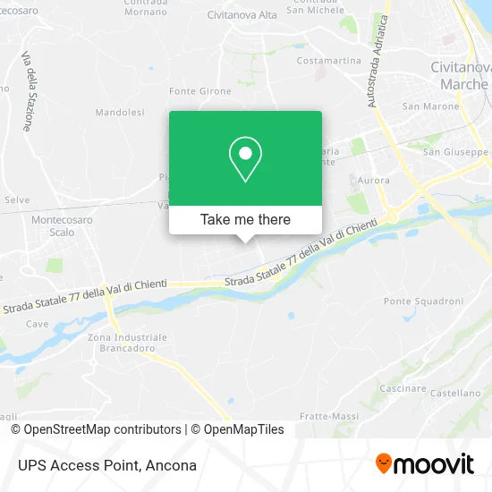UPS Access Point map