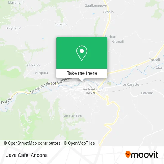 Java Cafe map