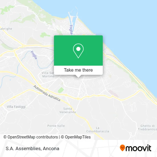 S.A. Assemblies map