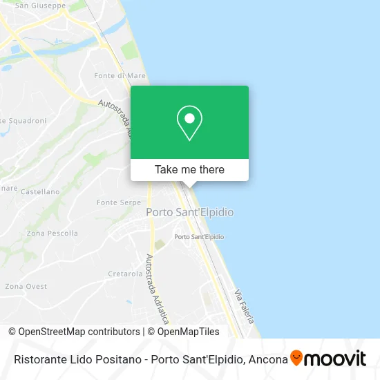 Ristorante Lido Positano - Porto Sant'Elpidio map
