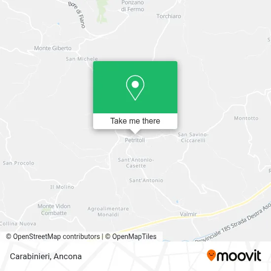 Carabinieri map