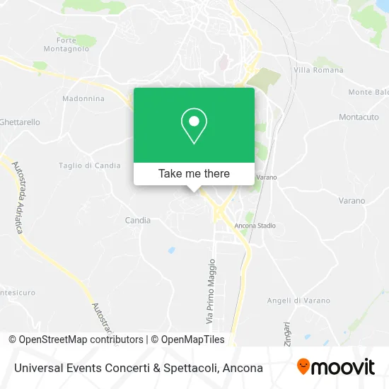 Universal Events Concerti & Spettacoli map