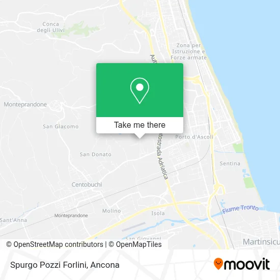 Spurgo Pozzi Forlini map