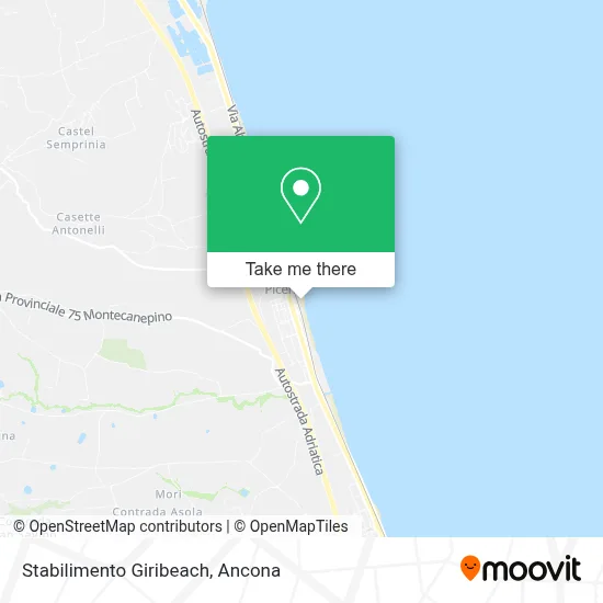 Stabilimento Giribeach map