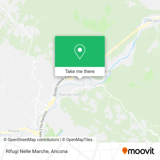 Rifugi Nelle Marche map