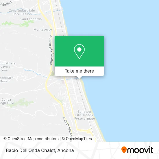 Bacio Dell'Onda Chalet map