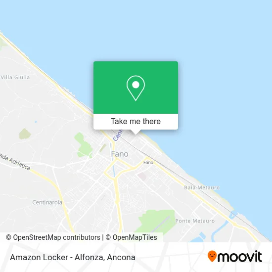 Amazon Locker - Alfonza map
