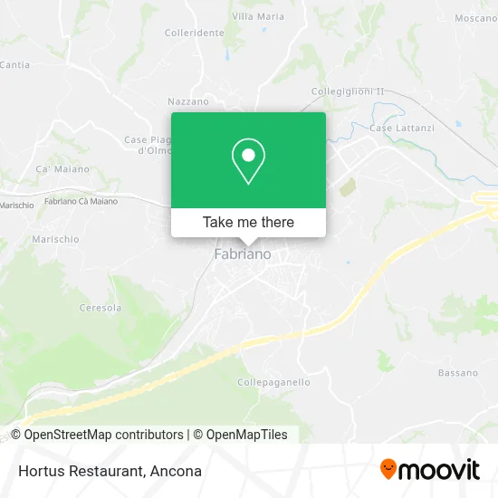 Hortus Restaurant map