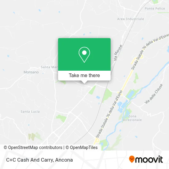 C+C Cash And Carry map