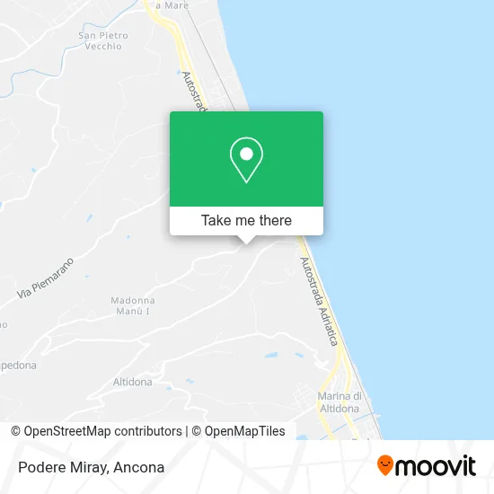 Podere Miray map