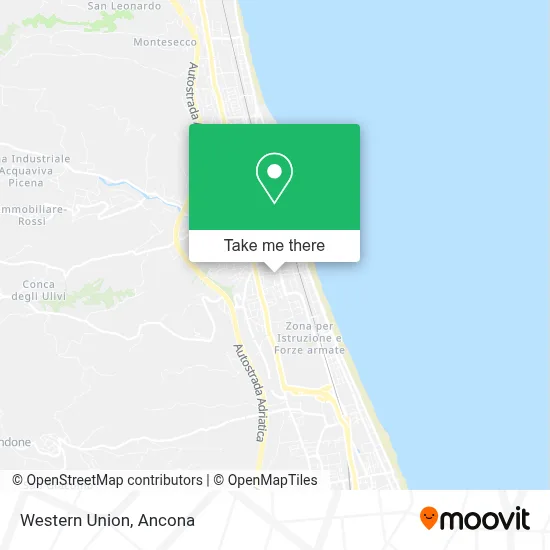 Western Union map