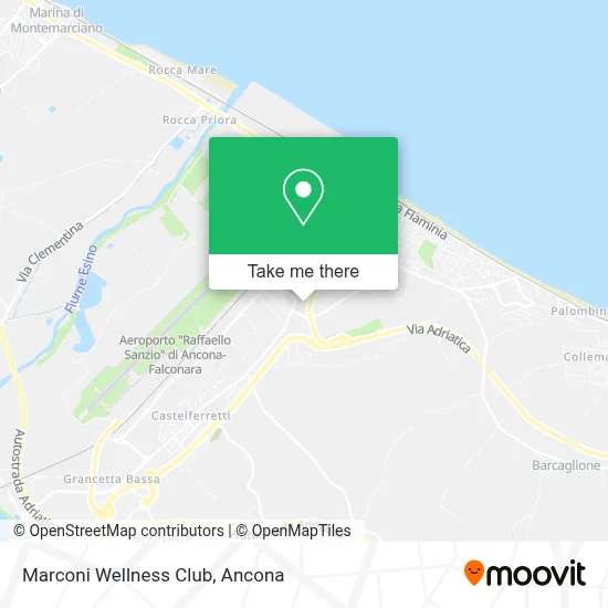 Marconi Wellness Club map