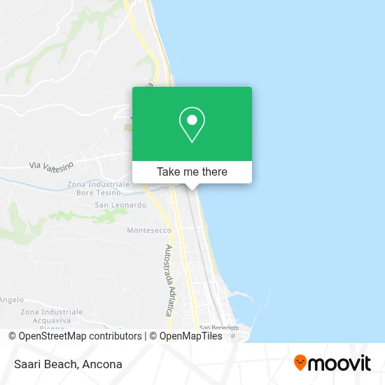 Saari Beach map