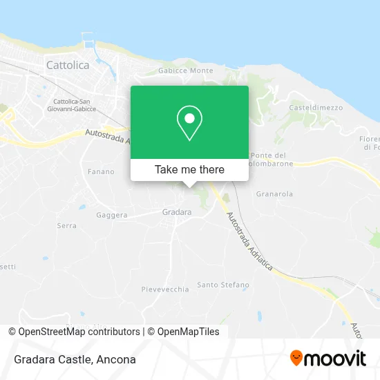 Gradara Castle map