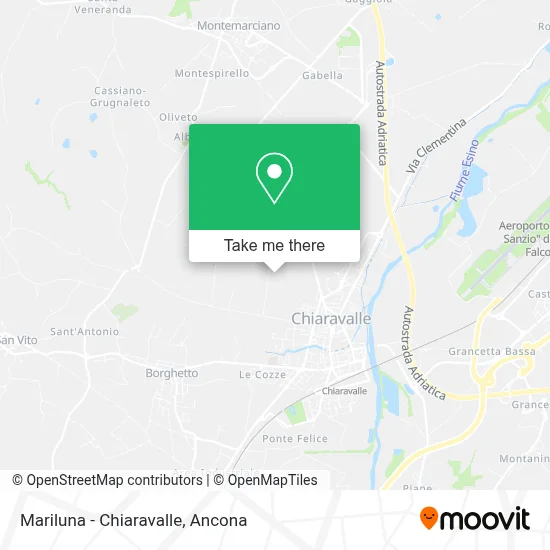 Mariluna - Chiaravalle map