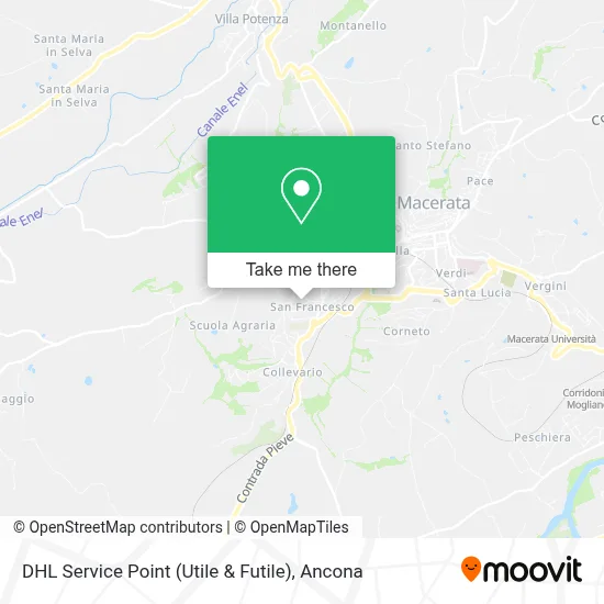 DHL Service Point (Utile & Futile) map
