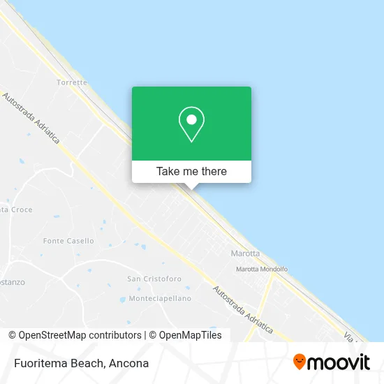 Fuoritema Beach map