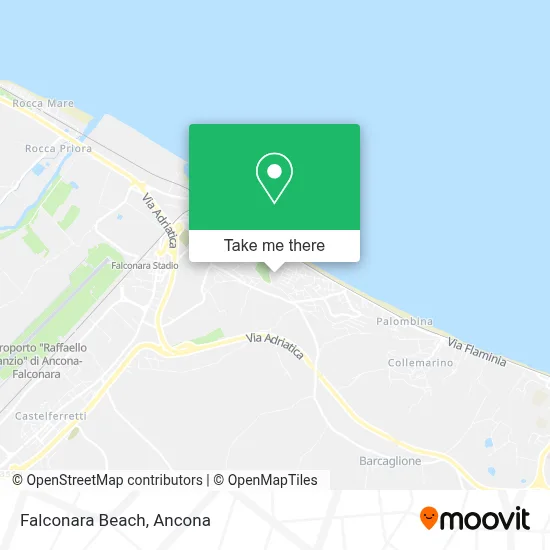 Falconara Beach map