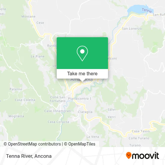 Tenna River map