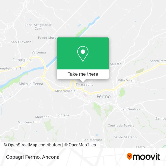Copagri Fermo map