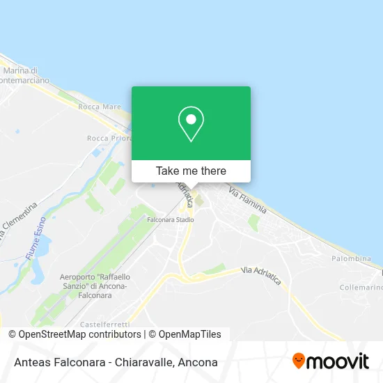 Anteas Falconara - Chiaravalle map